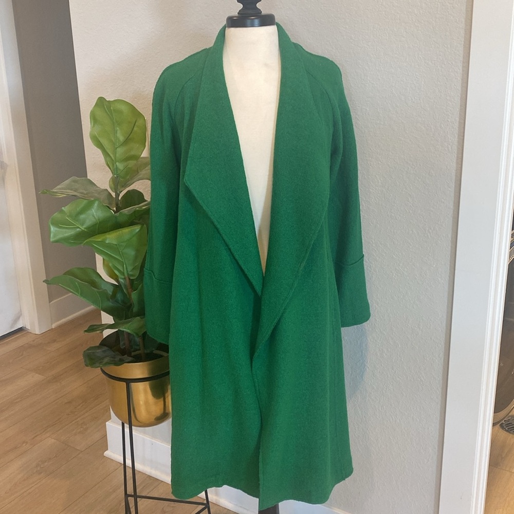 Tahari Green Dress Coat